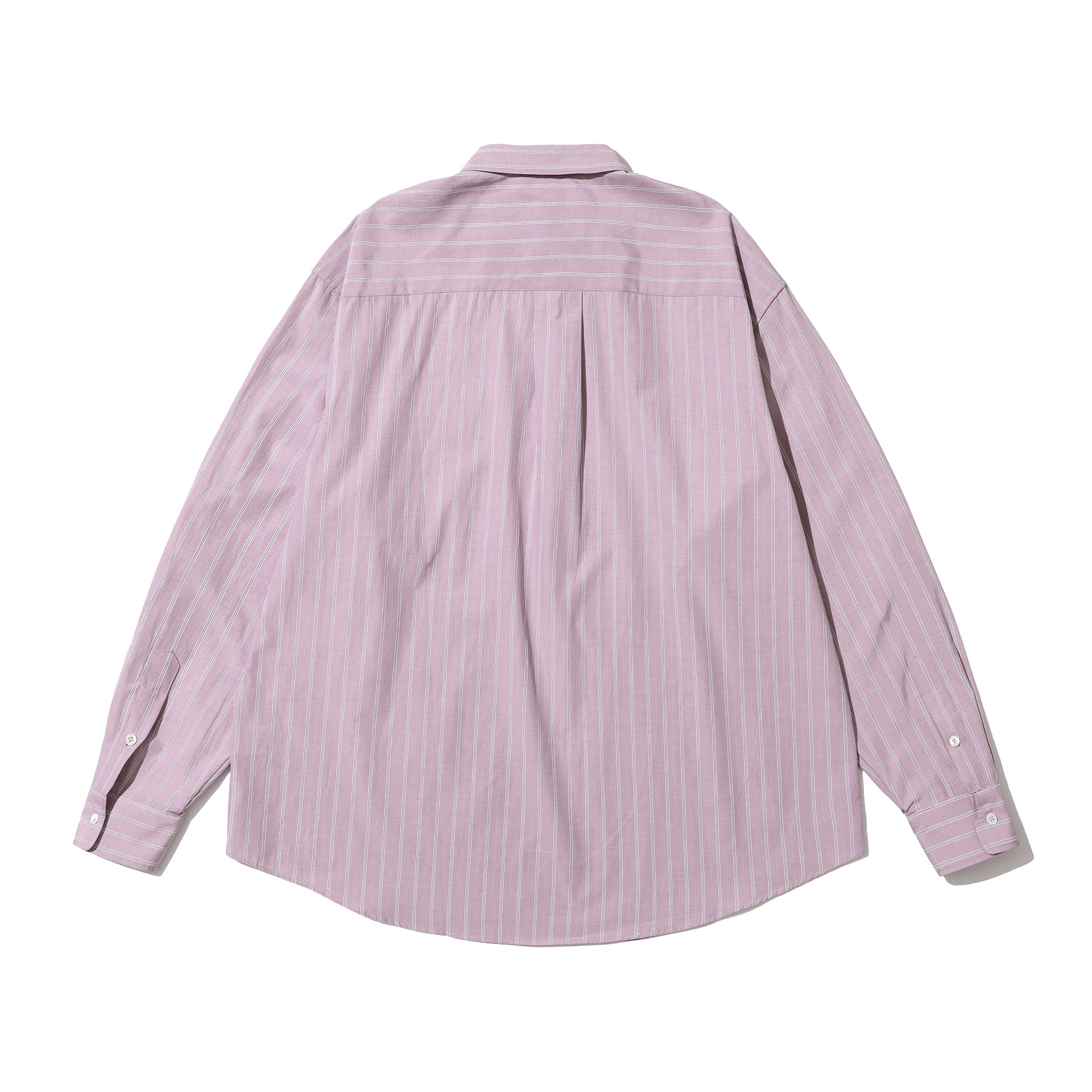 Half Zip Striped Shirt Pink and Gray Stripe